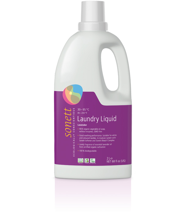 Liquid ecological detergent - lavender-ingredients from natural origin