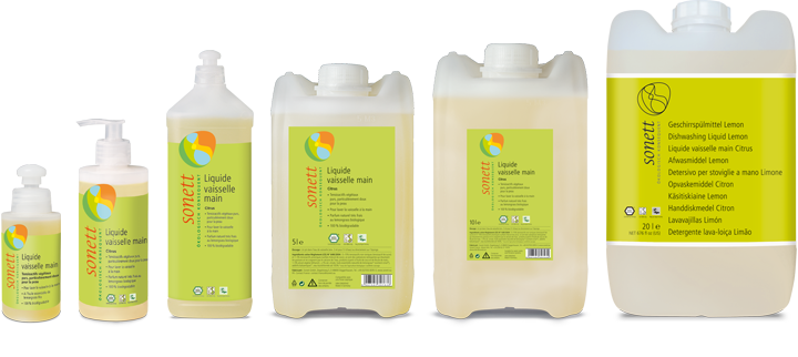 Liquide vaisselle bio Citron - Sonett - 1 L. - BIOFERTA